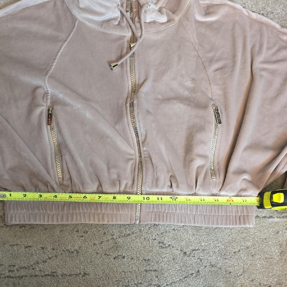 Guess Factory Eco Uma Velour Zip-up Jacket - Picture 10 of 11